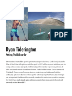 Ryan Tiderington: Athlete/Paddleboarder