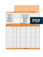 Formato Receta Estandar