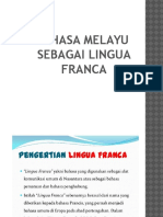 Bahasa Melayu Sebagai Lingua Franca