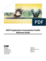 ANSYS Application Customization Toolkit Reference Guide
