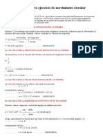 Resuelva El Siguiente Ejercicio de Movimiento Circular Uniforme