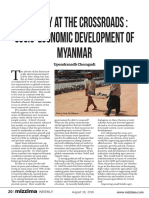 Myanmar's Economic Policy - Crossroads