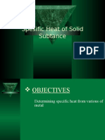 Spesific Heat of Solid Subtance