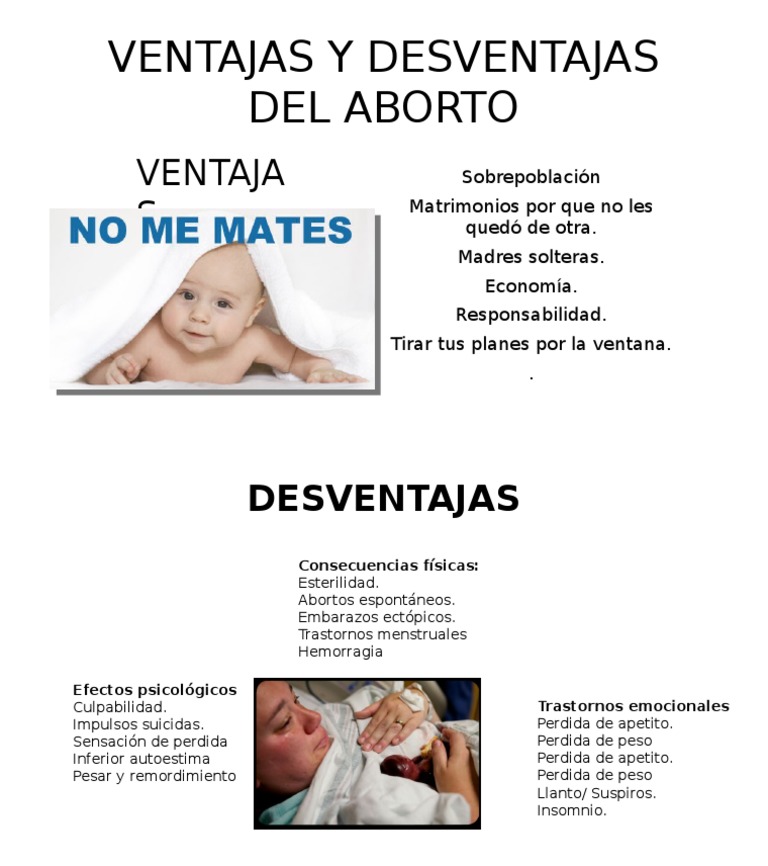 Ventajas y Desventajas Del Aborto PDF