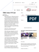 TMK Joins OTCQX - Sacramento Business Journal