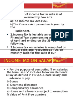 7.Income Tax on Salaries