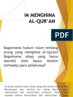 Hukum Menghina Al-qur'An