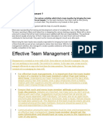 What is Team Management
