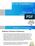 Board of Pharmacy: Fabian, Clarice Novenario, Karen