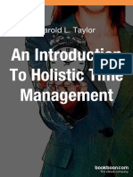 An Introduction To Holistic Time Management