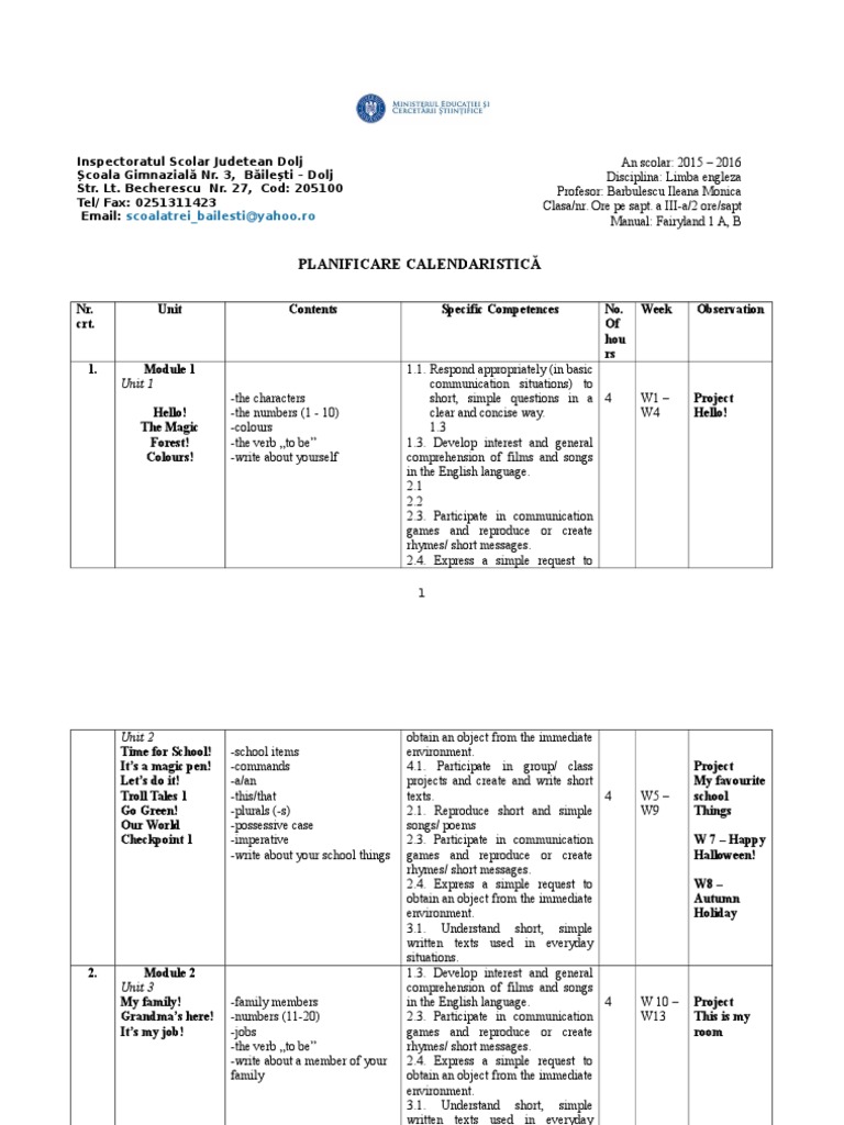 Planificare Calendaristică Christmas