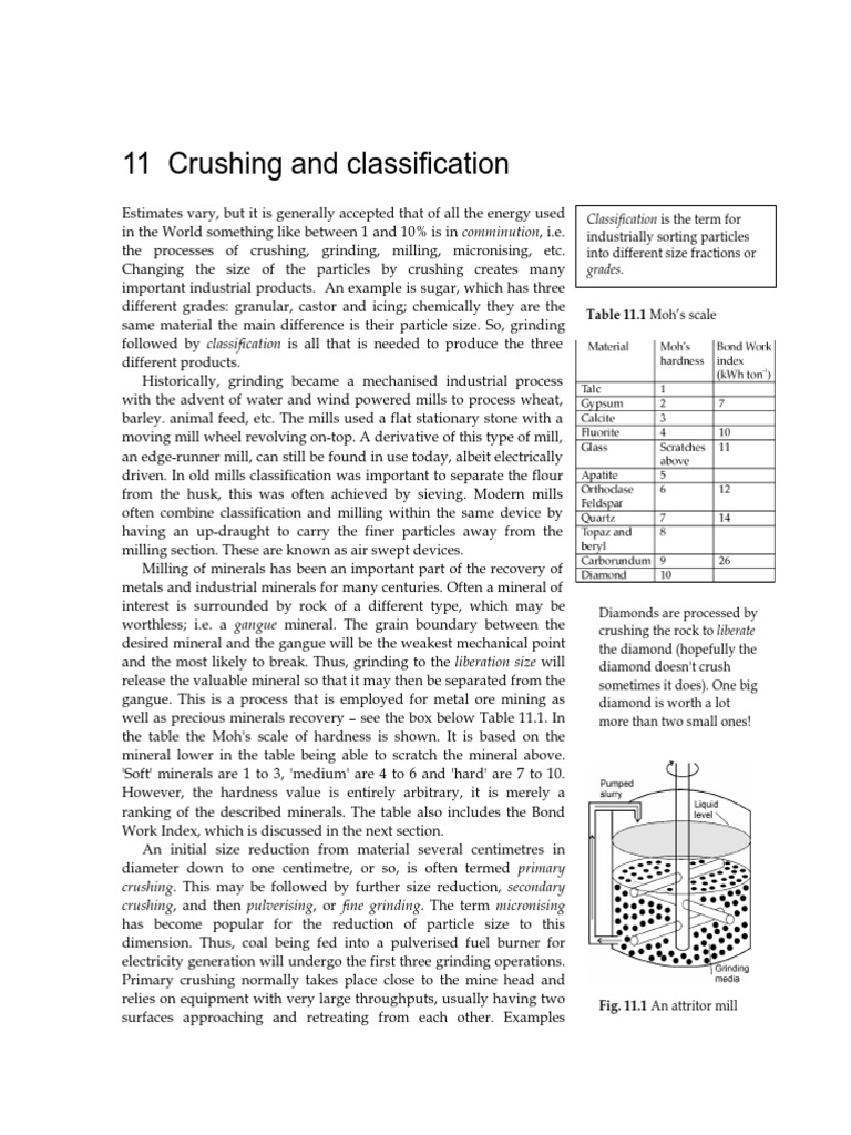 Crushing and Classification Processes | PDF | Mill (Grinding) | Fracture