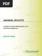 Animal Rights - A Subject Guide, Bibliography, and Internet ...