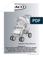 Graco Quattro Tour Deluxe TSB - Instruction Manual