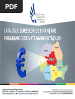 Catalogul Surselor de Finantare - Universitati - Actualizat Pe 8 Aprilie 2016