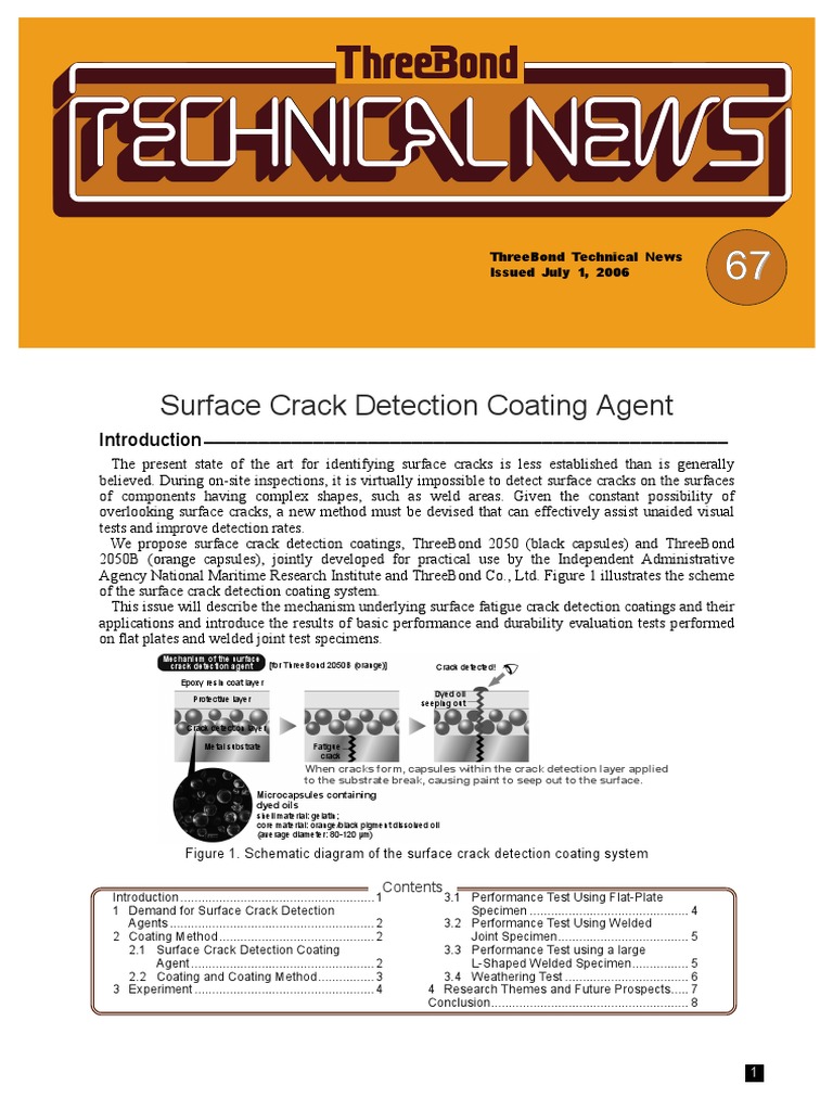 Surface crack Detection Scanning Electron Microscope Strength Of