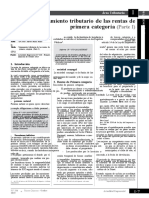 Tratamiento Dela Renta de Primera Categoria