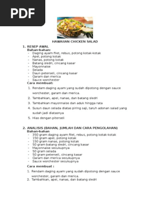 Hawaiian Chicken Salad