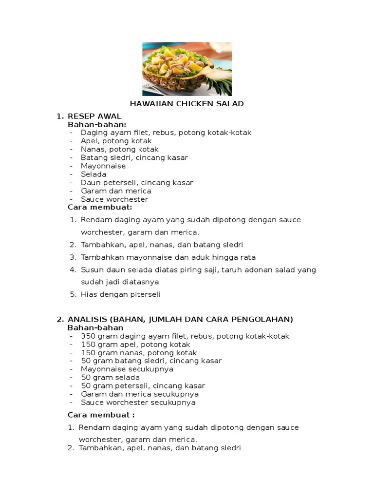 Hawaiian Chicken Salad