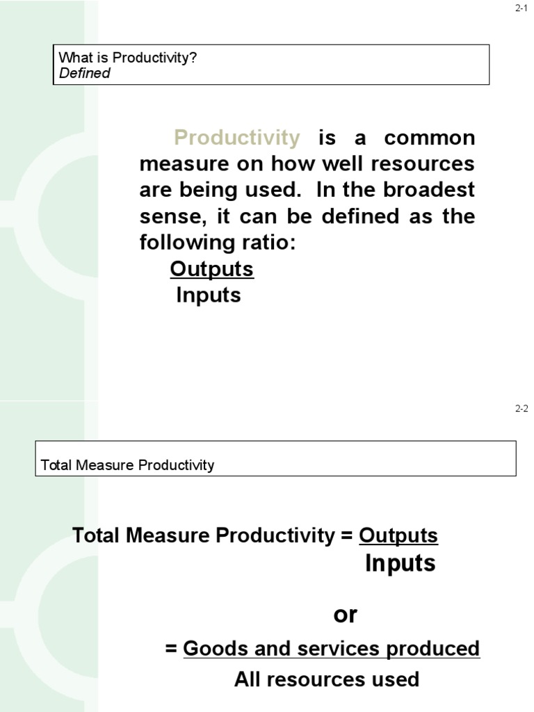 Unit1 Productivity Problem | PDF