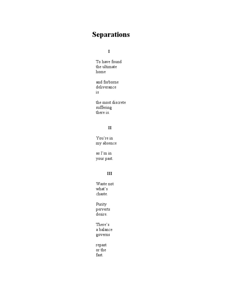 Separations | PDF