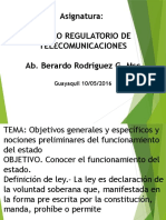 Lección N 1 Marco Regulatorio de Telecomunicaciones