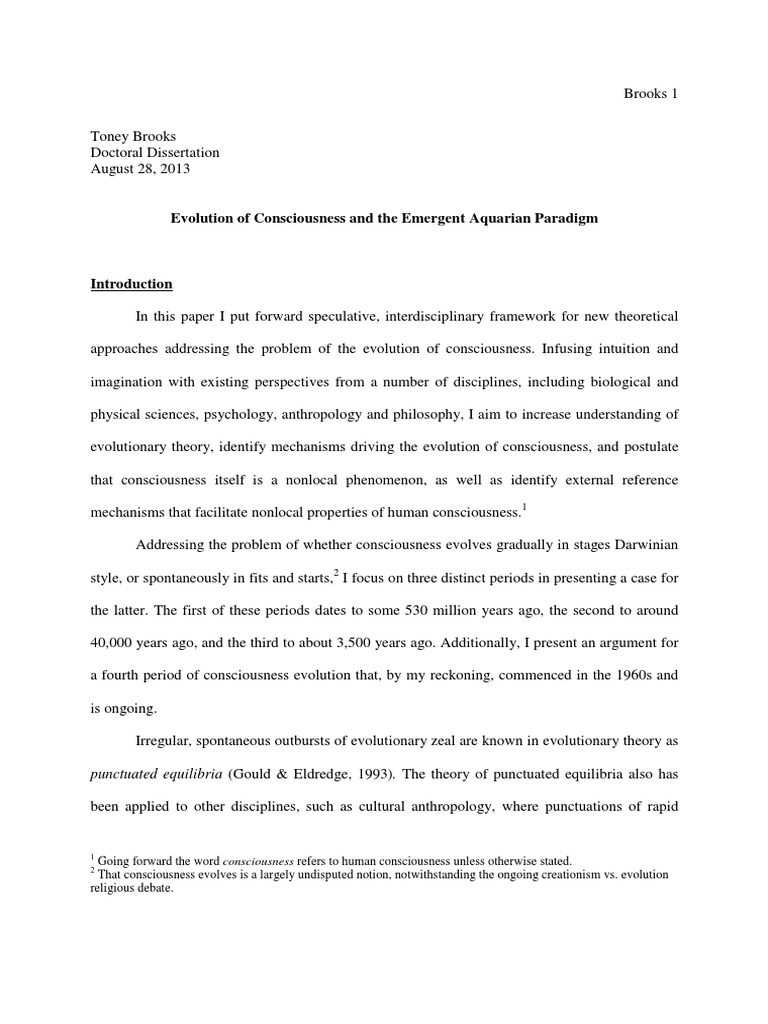 Evolution of Consciousness Framework | PDF | Consciousness ...