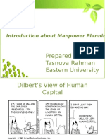 Introduction About Manpower Planning: Prepared By-Tasnuva Rahman Eastern University