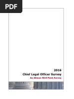 2016 Chief Legal Officer Survey: An Altman Weil Flash Survey