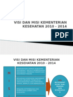 Visi Dan Misi Kementerian Kesehatan 2010 - 2014