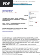 Treinamento de Pais Na Terapia Cognitivo-Comportamental Para Crianças Com Transtornos Externalizantes