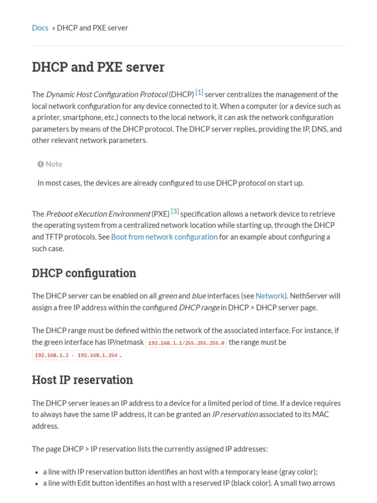 Configuring DHCP for PXE Boot | PDF | Internet Standards | Ip Address