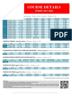 Course Details February