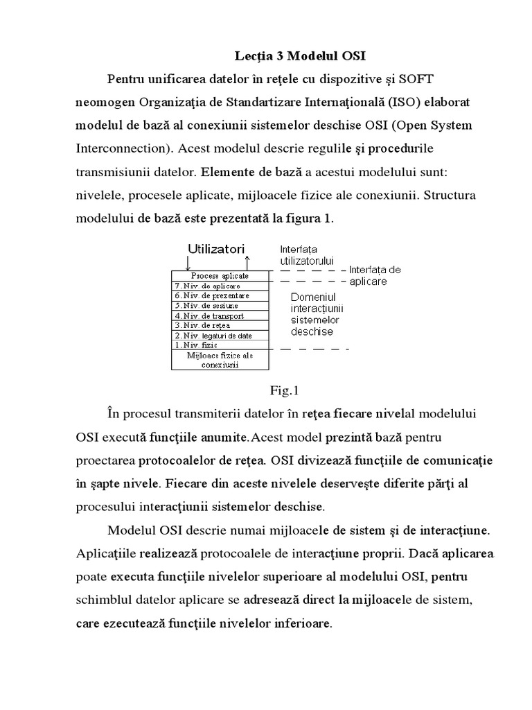 Modelul OSI PDF | PDF