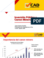 Inversion Publica y Canon Minero