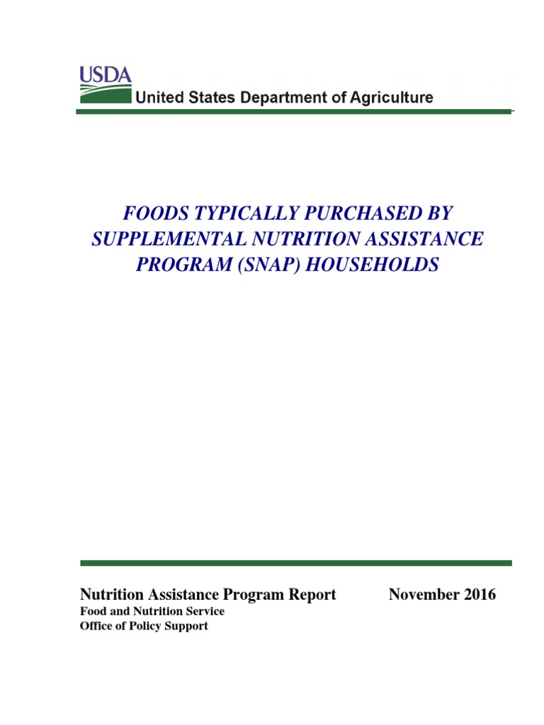 2016.11.23 SNAP Supplemental Nutrition Assistance Program Grocery