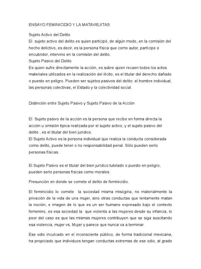 Definicion de feminicidio picture