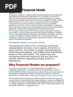 Types of Financial Model: Why Financial Models Are Prepared?