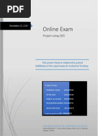 Online Exam: Project Using J2EE