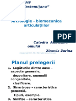 Artrologie - Biomecanica Articulațiilor Stom.