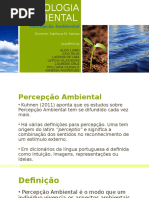 Apresentação Percepção Ambiental