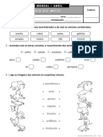 Ficha de Avaliação Abril - 3º Ano EM - I