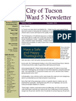 Tucson Ward 5 Newsletter For November 2016