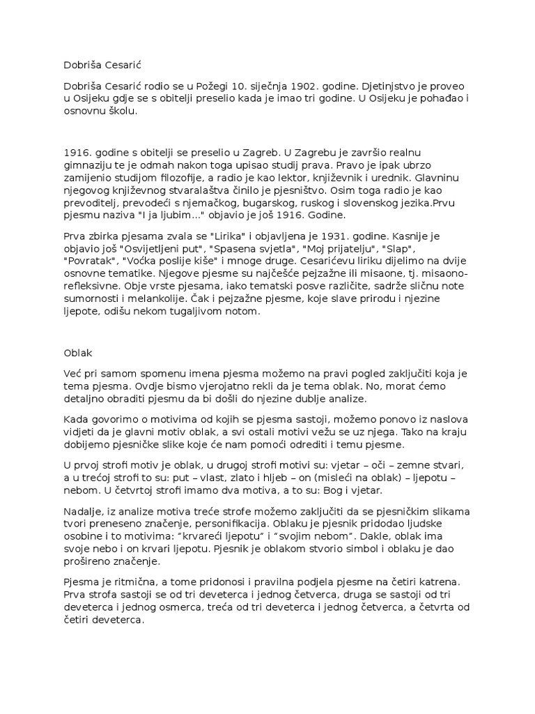 Dobriša Cesarić | PDF