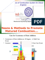 Means & Methods To Promote Matured Combustion .: Design & Analysis of Combustion System For Diesel Engines