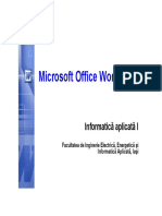 Curs 3 - Microsoft Word