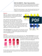 Color Mixing-paint Properties and Characteristics