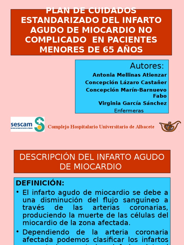 Protocolo de Medicación para Infarto IAM | PDF | Infarto de miocardio ...