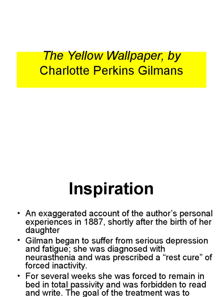 016 The Yellow Wallpaper PDF The Yellow Wallpaper Hysteria