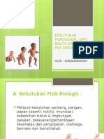 Kebutuhan Psikososial, Bayi, Balita Dan Anak